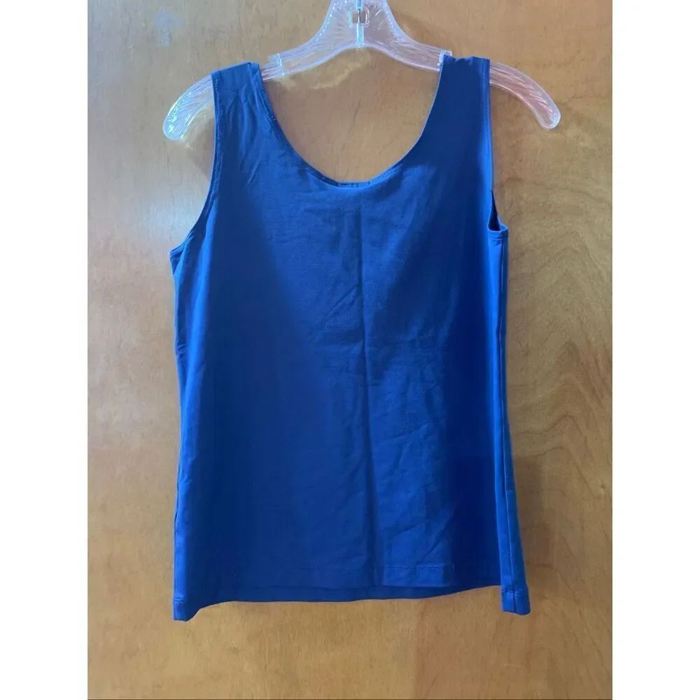 Chico’s Dark Blue Tank Top #Chico’s SIZE 1 #casual wear #tank top - Picture 4 of 8
